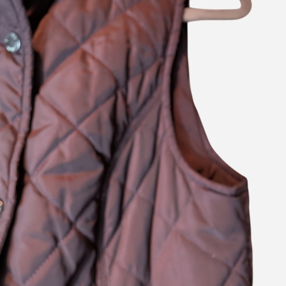 Pre-owned Women's Quilted Purple Vest - Picture 6 of 11